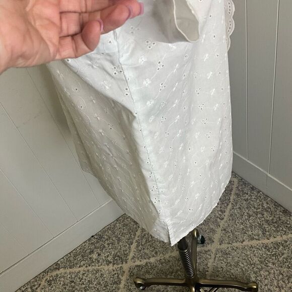 Vintage Vicki Wayne’s Women’s Large White Lace Detail Short Sleeve Top Shirt - Picture 6 of 14